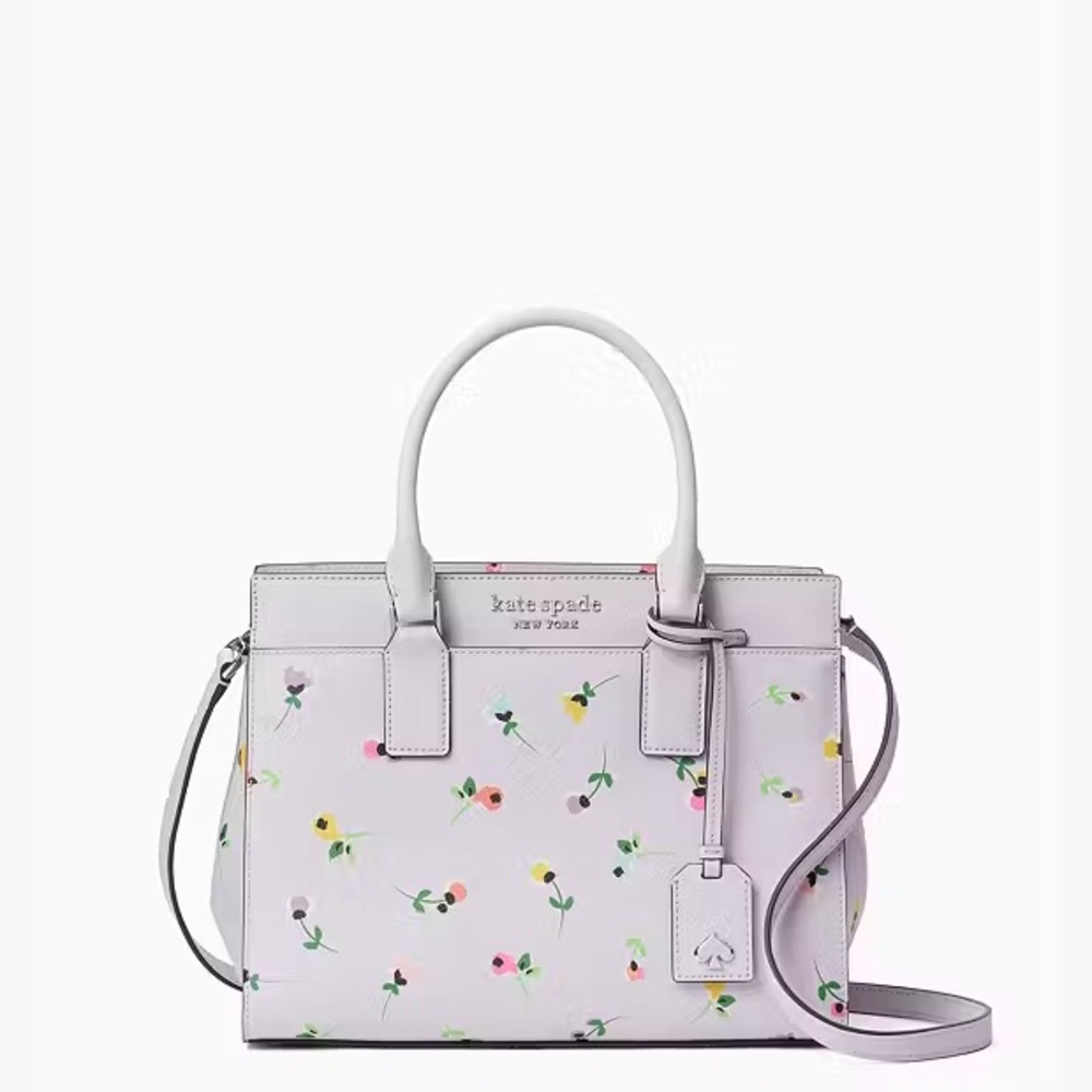 Kate Spade Light Purple Floral Satchel